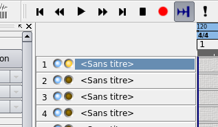 Numéros, diodes et noms des pistes