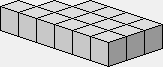Trapèze rectangle de bases 4 et 6, hauteur de 3